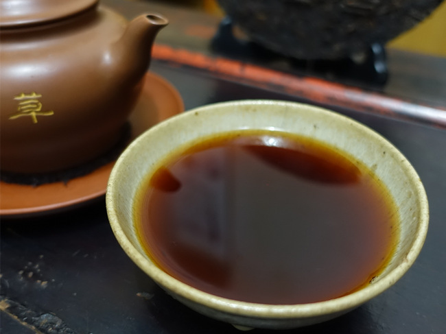 Early 2000s Yesheng Liubao Cake Tea Early 2000s Yesheng Liubao Cake Tea