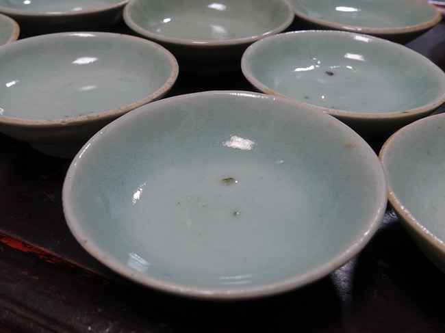 Vintage Celadon Tea Saucer For 30ml Cup Vintage Celadon Tea Saucer For 30ml Cup