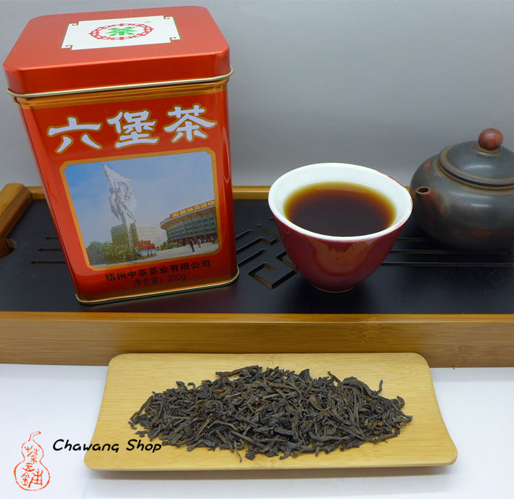 2016 (2009) China Tea "Worker's Stadium" Canned Liubao Tea 250g