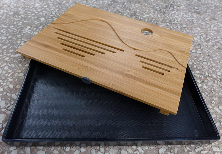 Bamboo Tea Tray "Mountains and rivers" 25.5*18.8*2.3CM