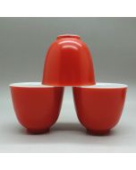 Coral Red Porcelain Cup 40ml