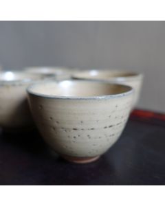 Huaning Handmade beige glazed teacup 130ml