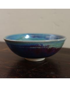 Dragon Kiln Flambed Glazed Huaning Pottery Bowl 300ml