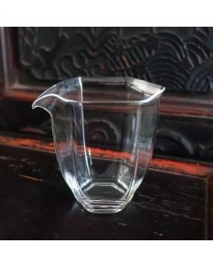 Hexagonal Glass Tea Pitcher