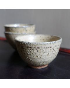 Huaning Handmade Coarse beige glazed teacup 90ml