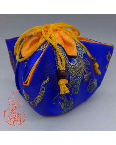 Tea ware bag No.17 "Blue Dragon and Phoenix"