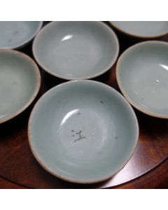 Vintage Celadon Tea Saucer For 60ml Cup