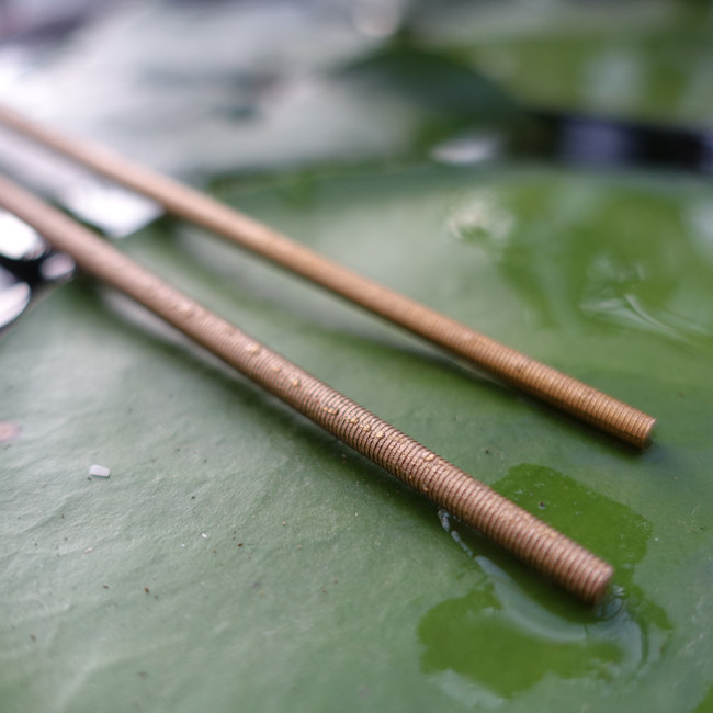 Copper chopsticks - tongs