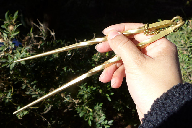 Copper chopsticks - tongs