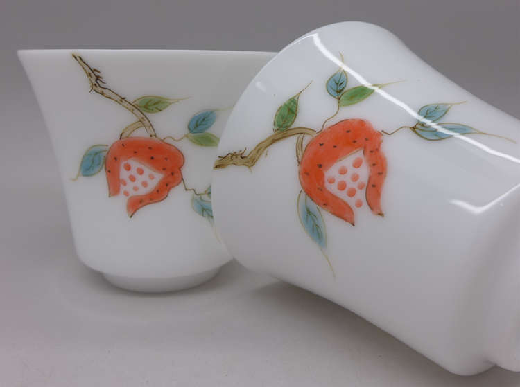 Hand Painted Pomegranate Cup 55ml
