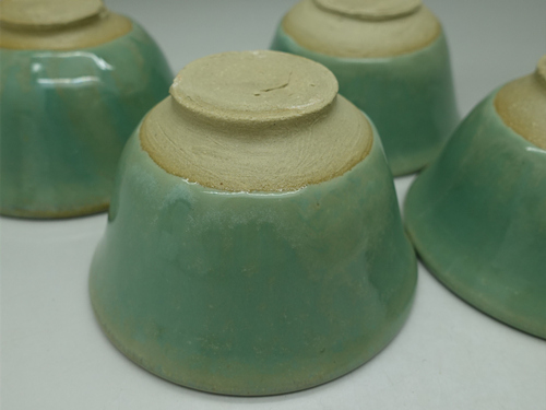 Huaning Pottery Handmade Green Cup 100ml