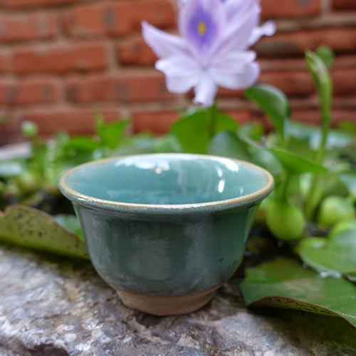 Huaning ROC Style Green Glaze Cup 50ml