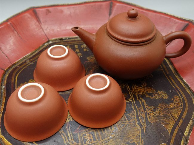 Chaozhou Carmine Gongfu Tea Cups 30ml