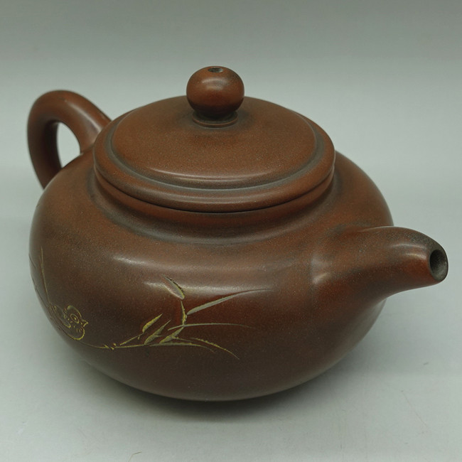 Nixing Teapot Bird and Bamboo 125ml