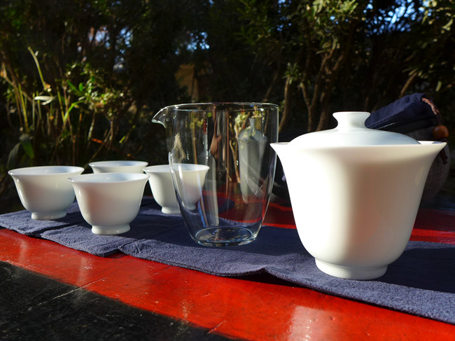 Jade Porcelain Travel Tea Set