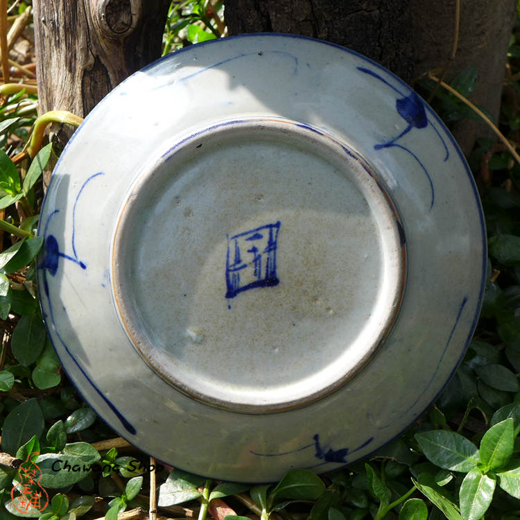 Vintage Blue-and-white plate